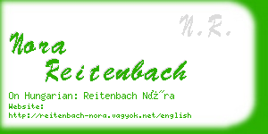 nora reitenbach business card